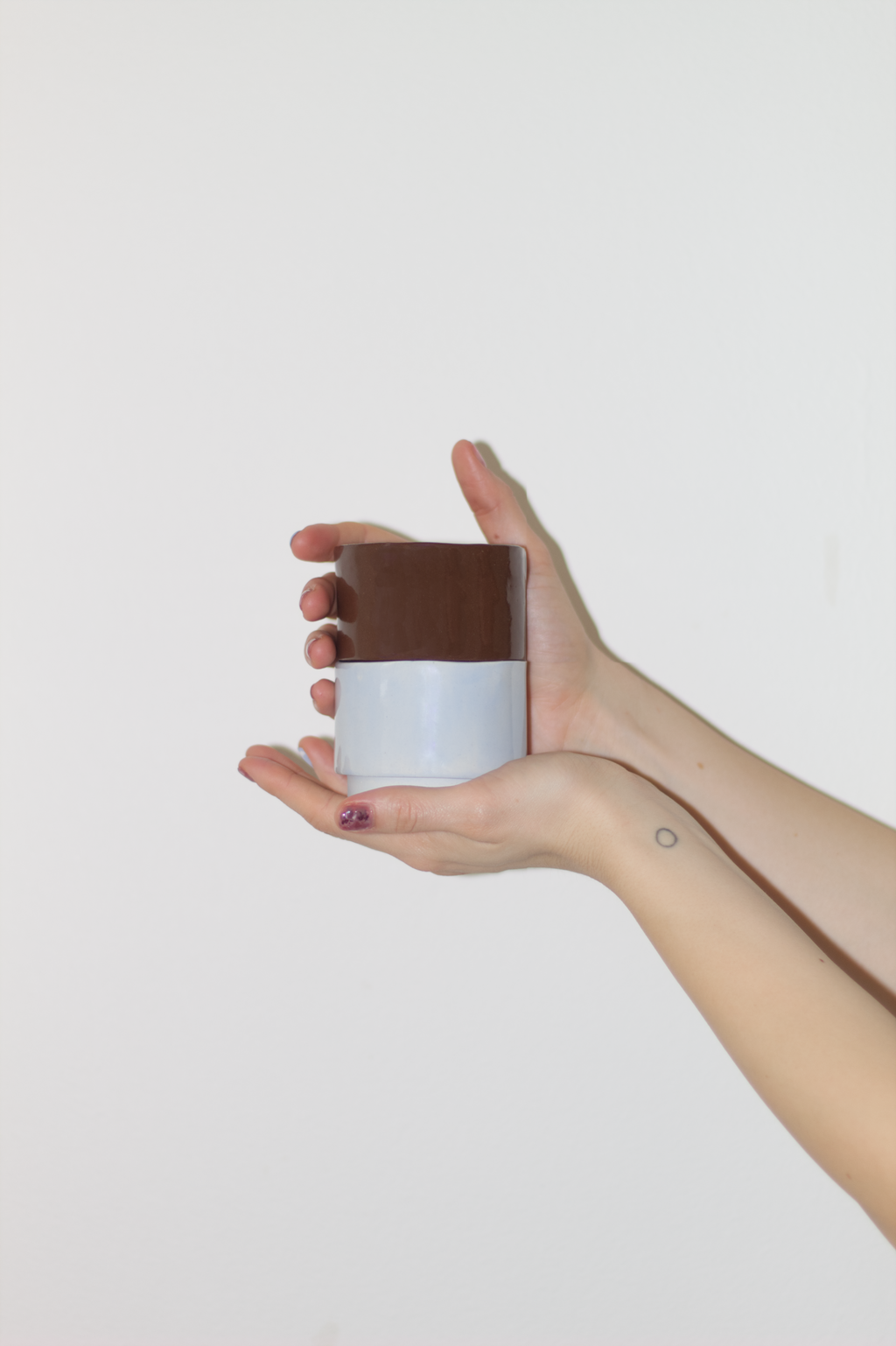 Stackable cup in Cocoa