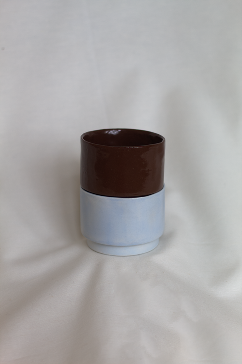 Stackable cup in Cocoa